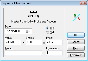 buy Intel transaction