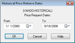 retrieve historical prices